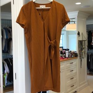 Wrap dress. Burnt orange
